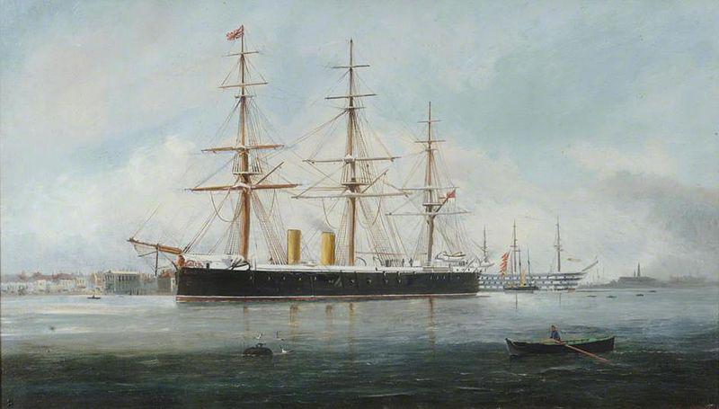 Henry J Morgan HMS 'Hercules' oil painting image